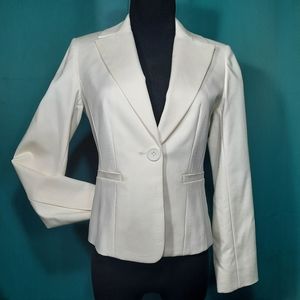Ann Taylor LOFT Petites Ivory Cream Blazer Size 0P